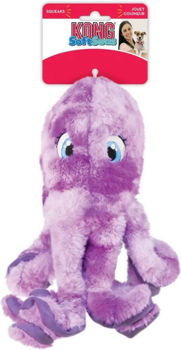 KONG Soft Seas Octopus - Paars - Small