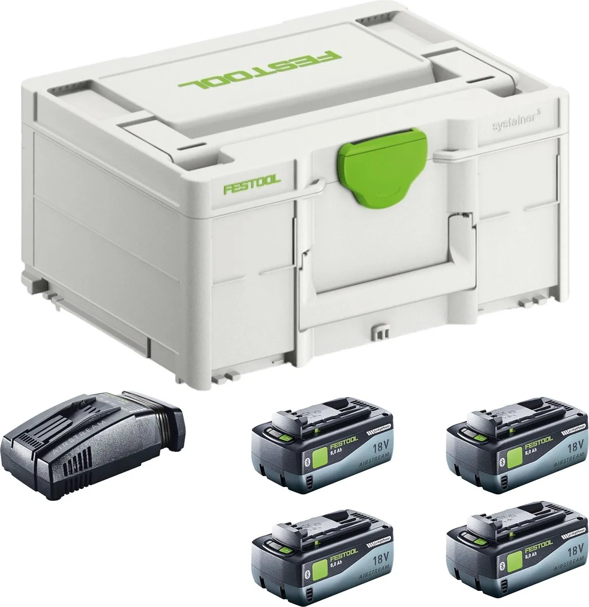 Festool SYS 18V Energieset 4x8.0Ah