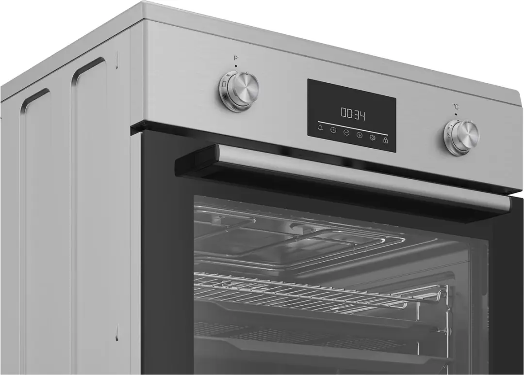 Beko FBMA6930GX Vrijstaand fornuis - Inductie 4 zones - Zwart/roestvrijstaal