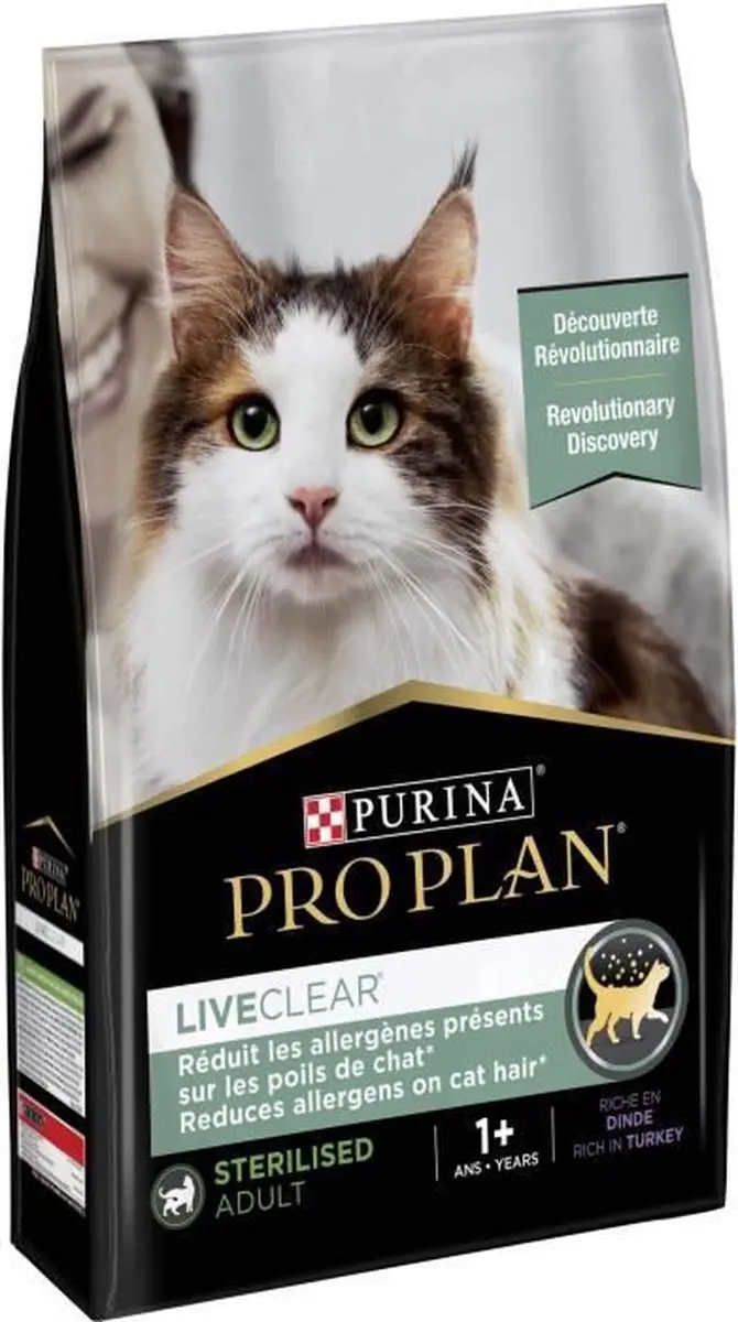 Purina LiveClear Droog Kattenvoer Kalkoen 2,8kg