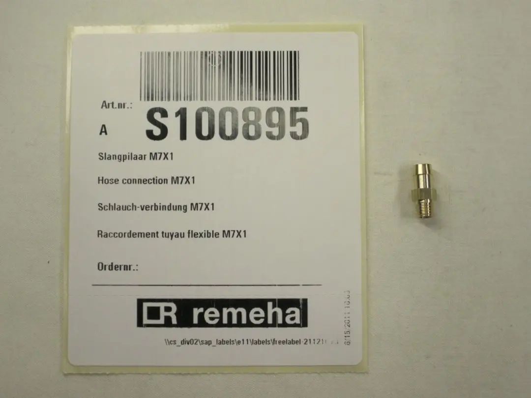 Remeha Slangpilaar M7x1 S100895