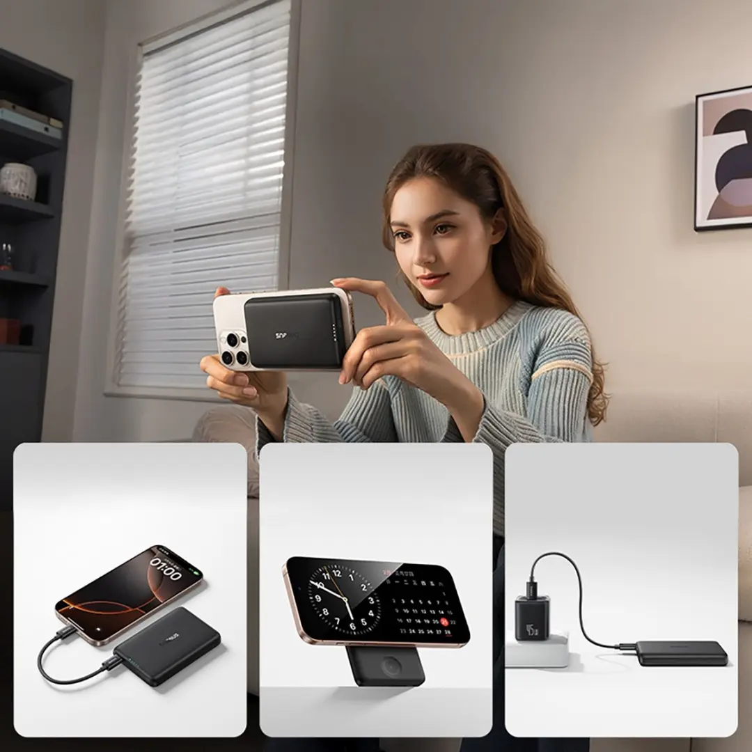 Baseus EnerFill FT11 MagSafe Powerbank 10000mAh - 27W - Zwart