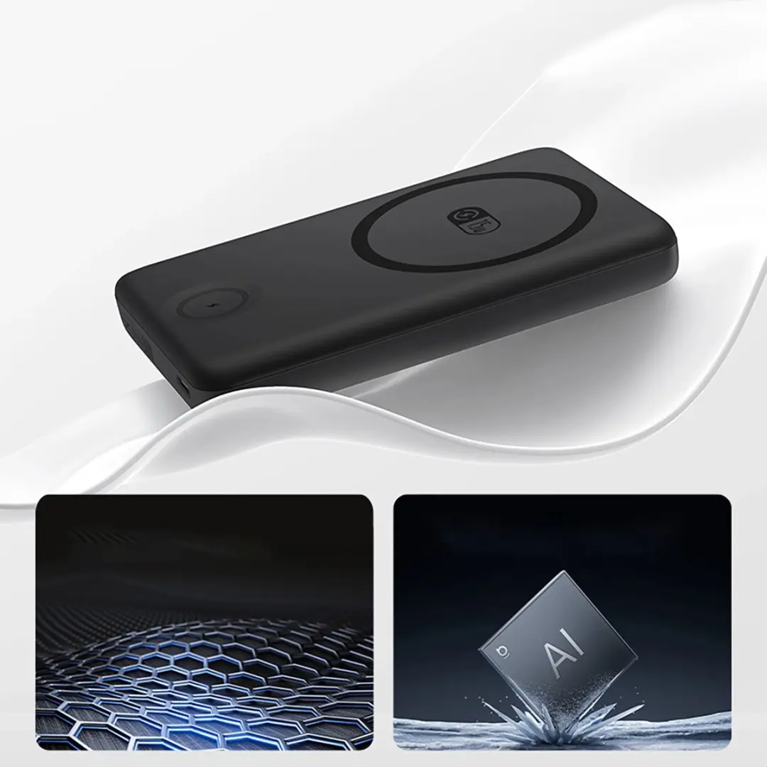 Baseus EnerFill FT11 MagSafe Powerbank 10000mAh - 27W - Zwart - afbeelding 6 van 6