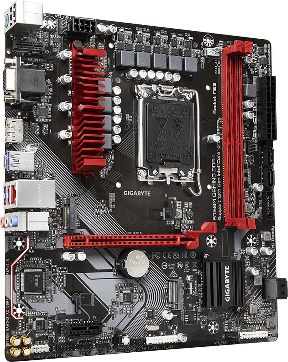 Gigabyte B760M GAMING DDR4 Moederbord - Micro ATX - afbeelding 5 van 6