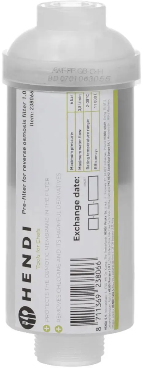 Hendi Omgekeerde Osmose Filter Cartridge 1.0 - Actieve Kool - Wit/Grijs