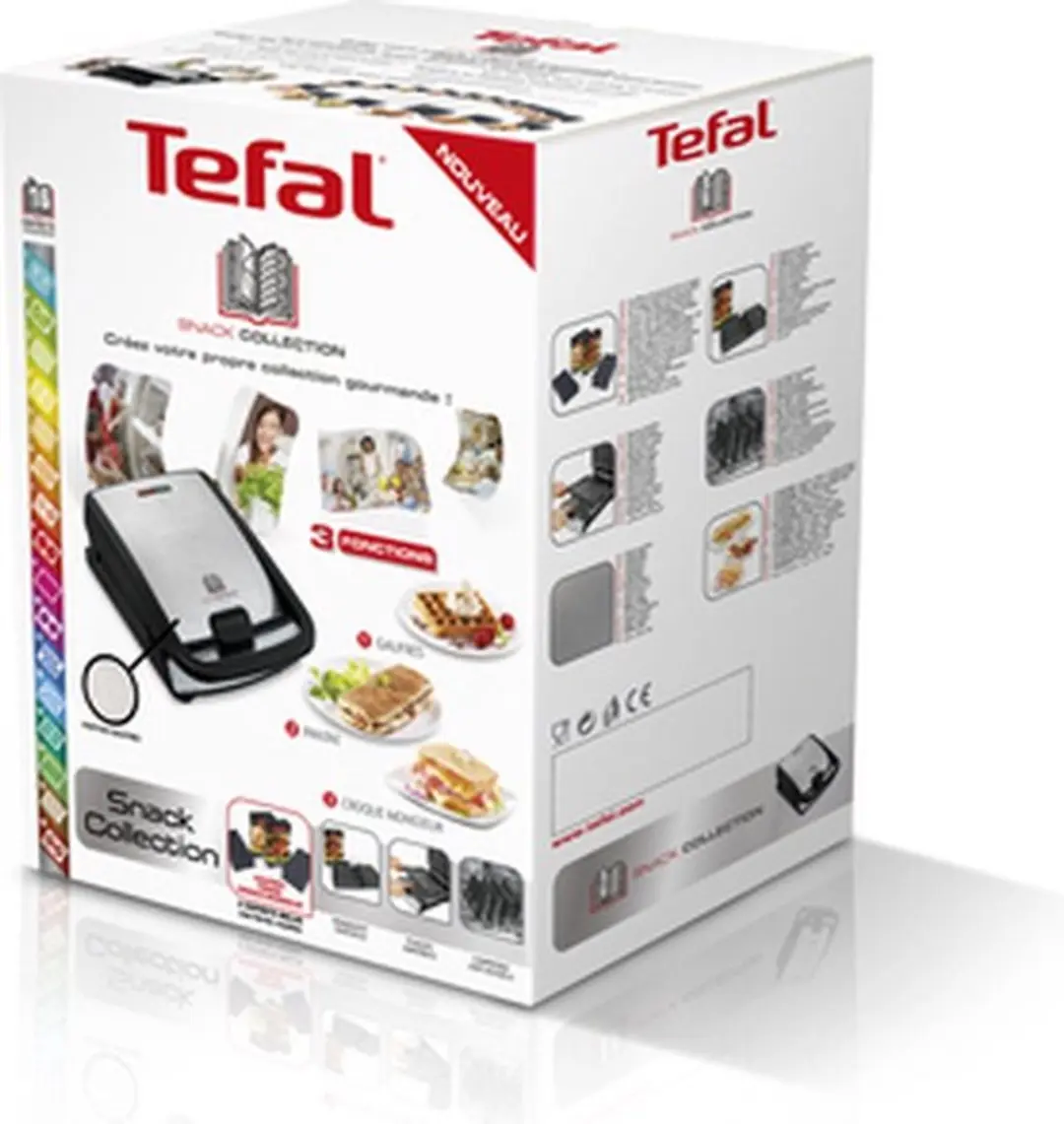 Tefal Snack Collection SW857D Contactgrill - 700W - 2 Platen
