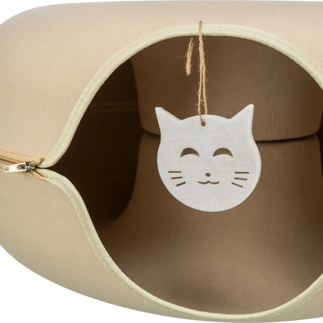 Trixie Speeldonut Vilt - Beige 60x60cm