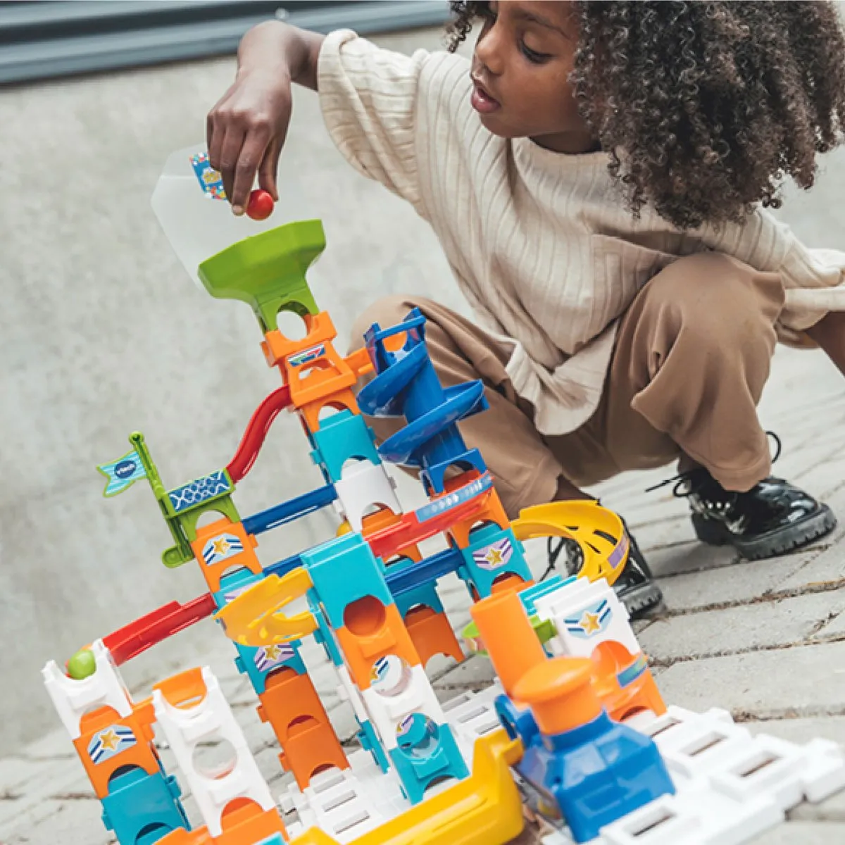 VTech Marble Rush Adventure Set S100 Knikkerbaan - 61 Onderdelen - 5 Knikkers - afbeelding 6 van 6