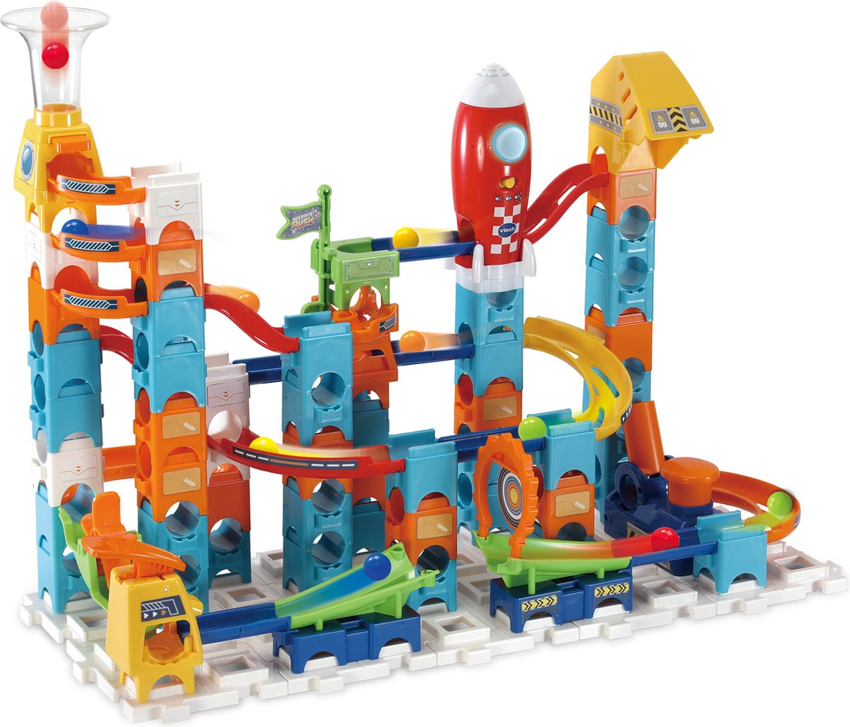 VTech Marble Rush Adventure Set S100 - Speelgoed Knikkerbaan - Educatief - 61 Onderdelen - Inclusief 5 Knikkers - Cadeau - Vanaf 4 Jaar