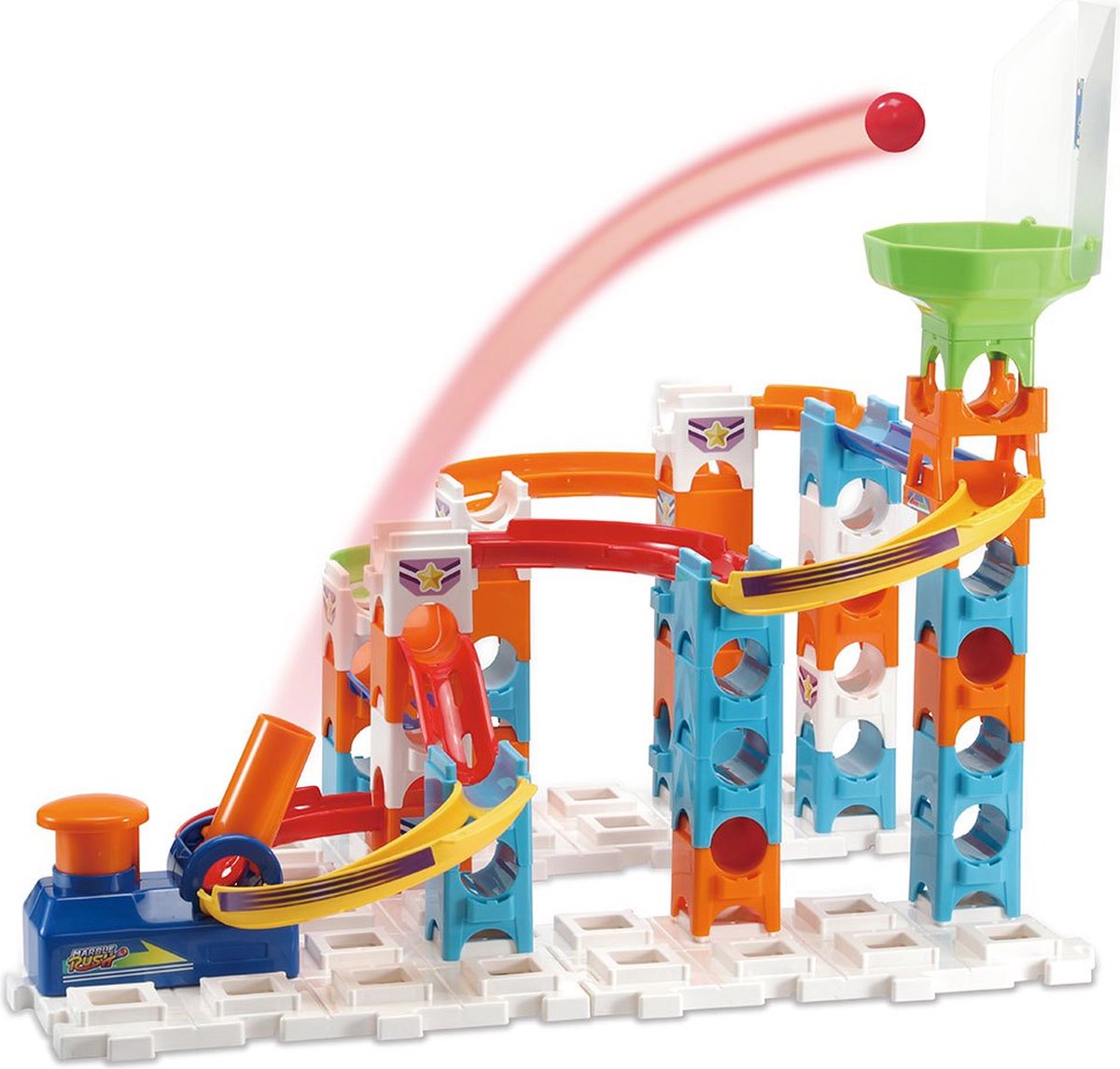 VTech Marble Rush Adventure Set S100 - Speelgoed Knikkerbaan - Educatief - 61 Onderdelen - Inclusief 5 Knikkers - Cadeau - Vanaf 4 Jaar