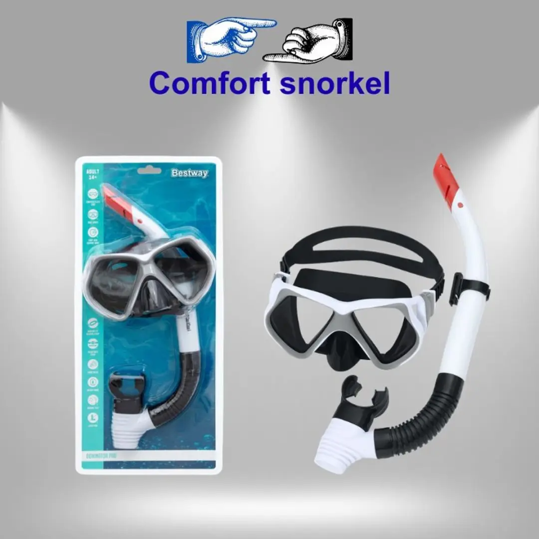 Bestway Duikset 24069 - Snorkel & Masker Wit
