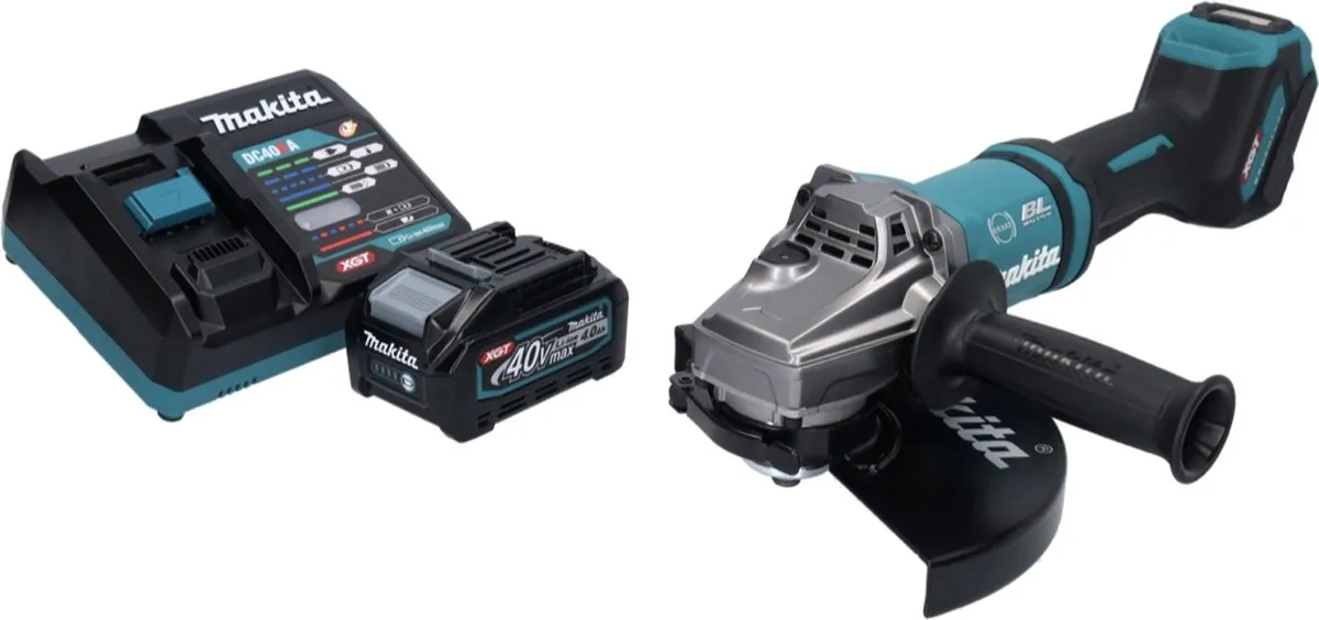 Makita GA 038 GM1 Haakse Slijper 230mm - 2400W - 1x 4,0Ah Accu