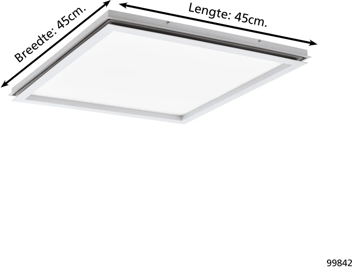 Eglo Lazaras Plafondlamp LED 45cm - Wit