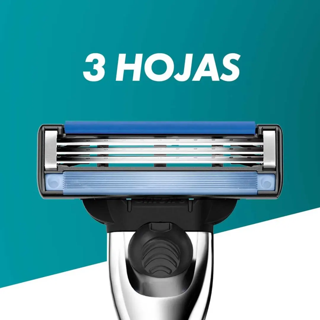 Gillette Mach3 Turbo Handvat + 2 Scheermesjes - 3 Bladen