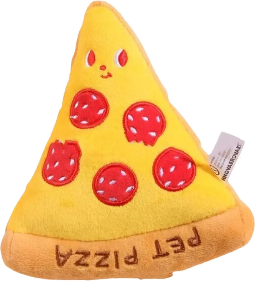 Dog Toy Pluche Pizza Punt Hondenkauwspeelgoed
