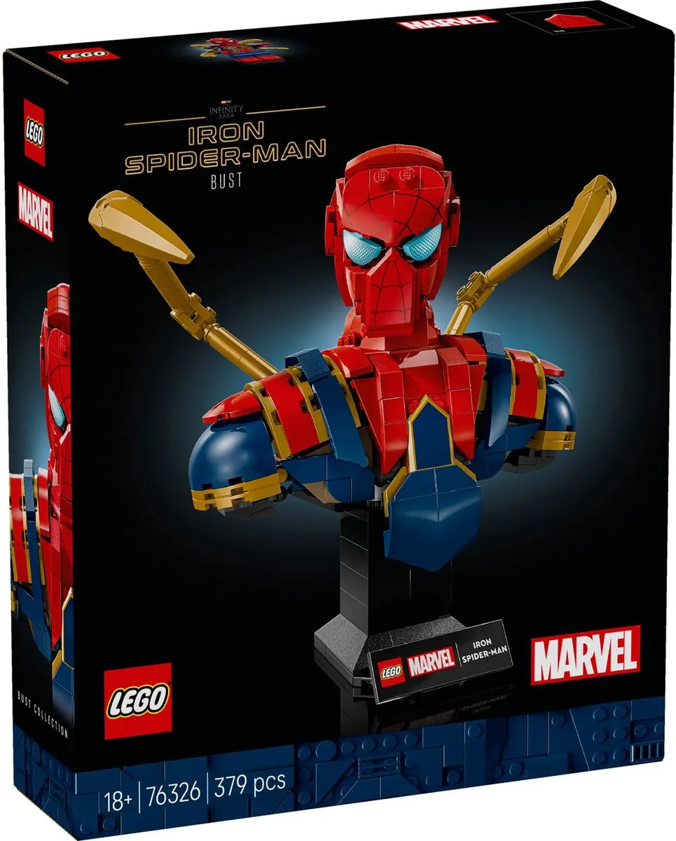 LEGO Marvel Iron Spider-Man Buste 76326 - 379 Stukken - Multicolor