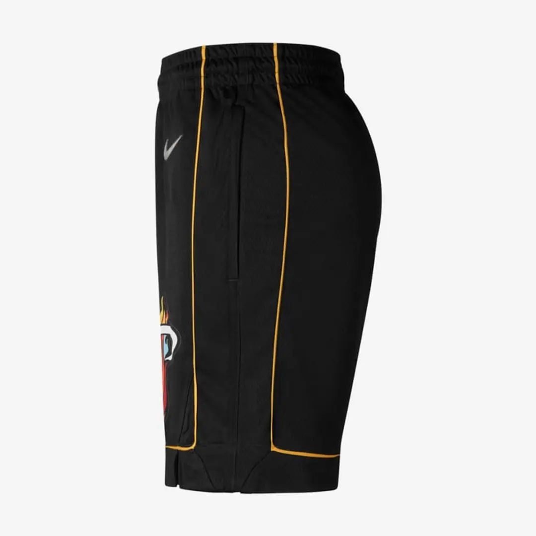 Nike Miami Heat City Edition Dri-FIT NBA Swingman Shorts M - Zwart