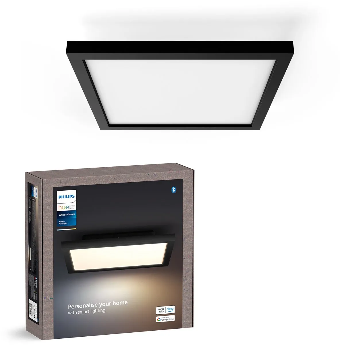 Philips Hue Aurelle Paneellamp - 19W - Zwart