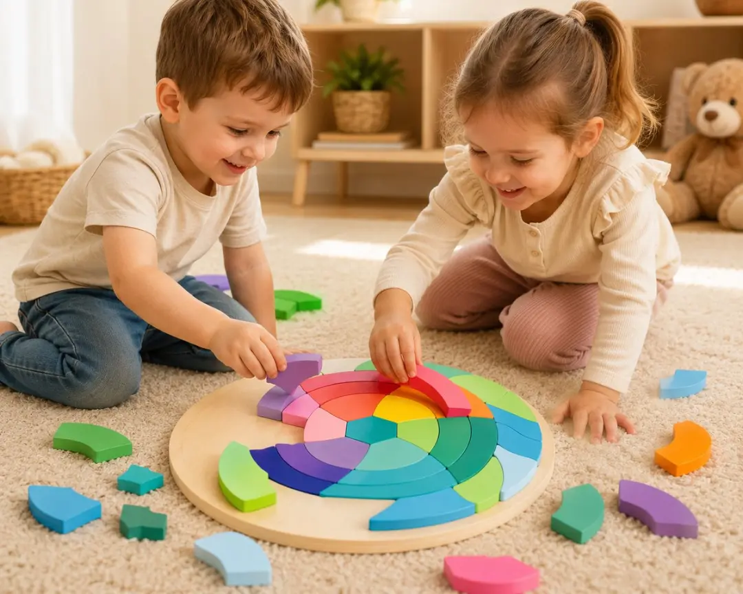 Playing Kids Schildpad Puzzel