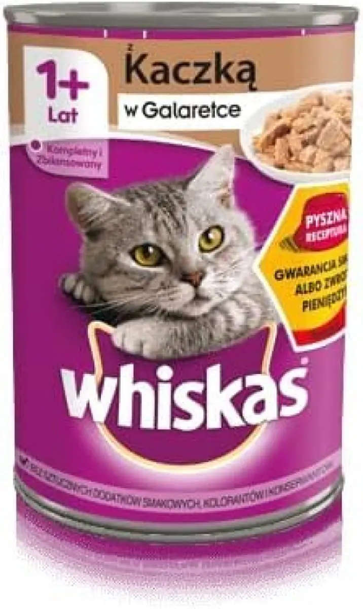 Whiskas Volwassen Eendenvoer in Gelei 400g