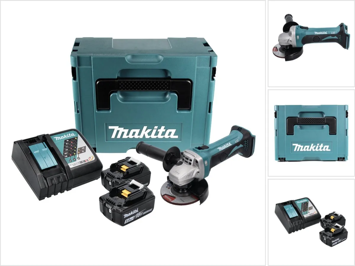 Makita DGA 452 RTJ Haakse Slijper 18V