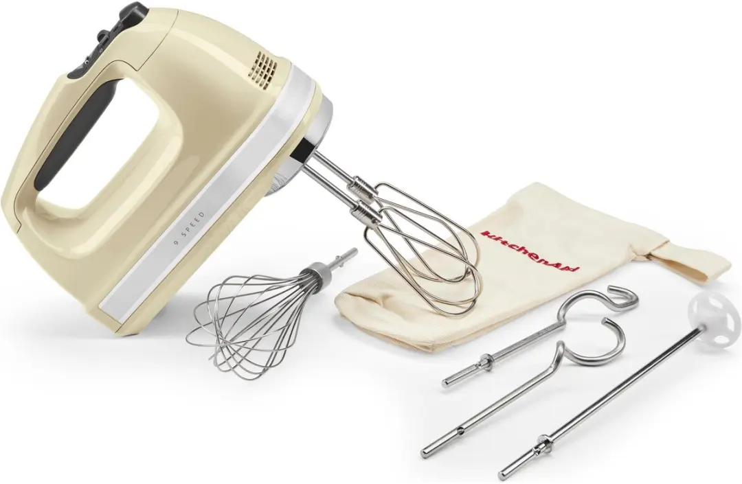 KitchenAid 5KHM9212EAC Handmixer - 9 Snelheden - 85W - Amandelwit