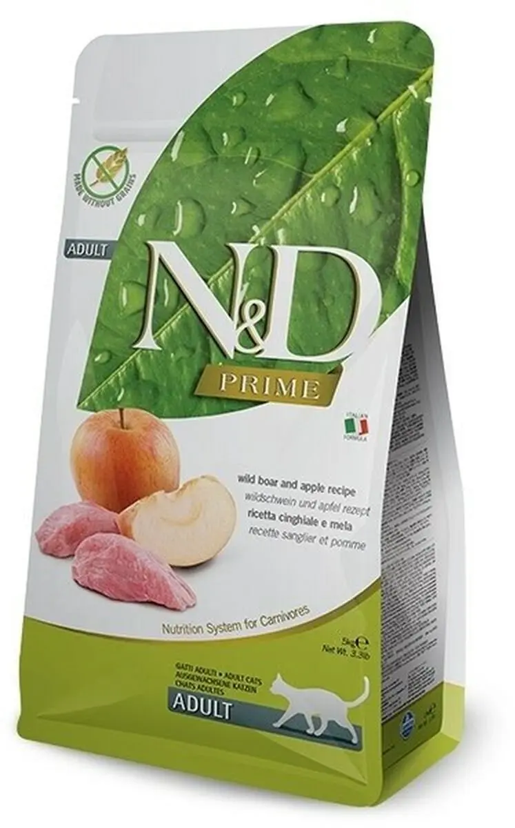 Farmina N&D Prime Kat Droogvoer Wild Zwijn & Appel - 1kg