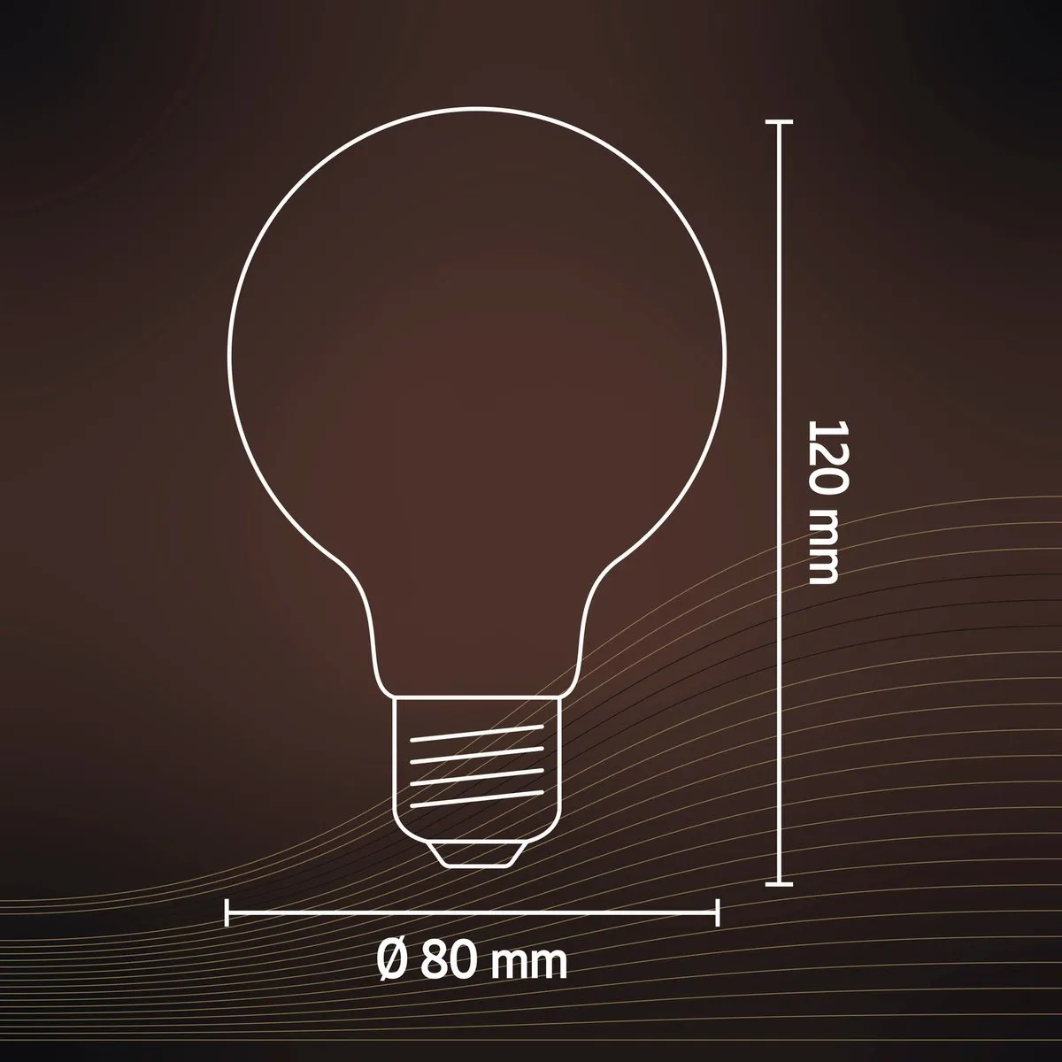 Calex Filament LED Lamp E27 3.8W - Goud - 2100K