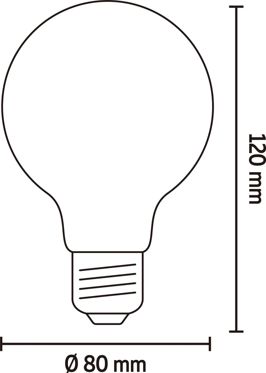 Calex Filament LED Lamp E27 3.8W - Goud - 2100K