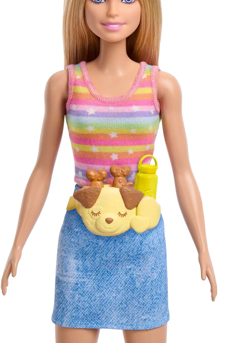 Barbie Pets Skaten en Rennen Pup - Blonde Pop met Puppy en Skates