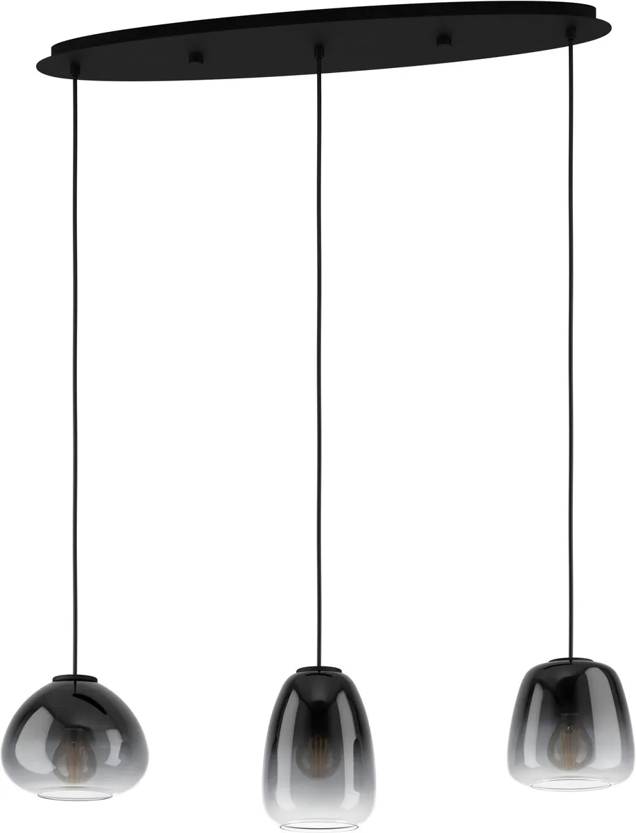 Eglo Aguilares Hanglamp E27 - 3 Lichtpunten - 84cm - Zwart