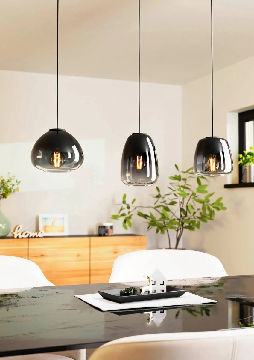 Eglo Aguilares Hanglamp E27 - 3 Lichtpunten - 84cm - Zwart - afbeelding 6 van 6