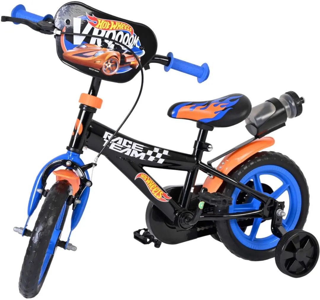 Volare Hot Wheels Mag Wheels Kinderfiets 12 inch - Zwart