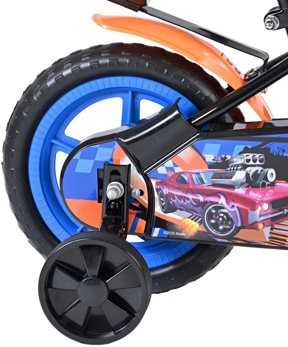 Volare Hot Wheels Mag Wheels Kinderfiets 12 inch - Zwart