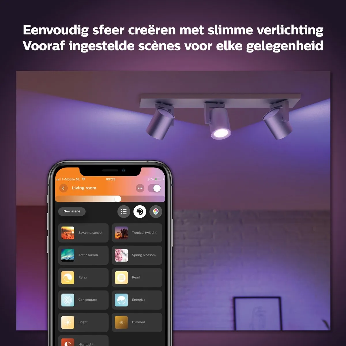Philips Hue Argenta Opbouwspot GU10 - 3x5,7W - Zilver
