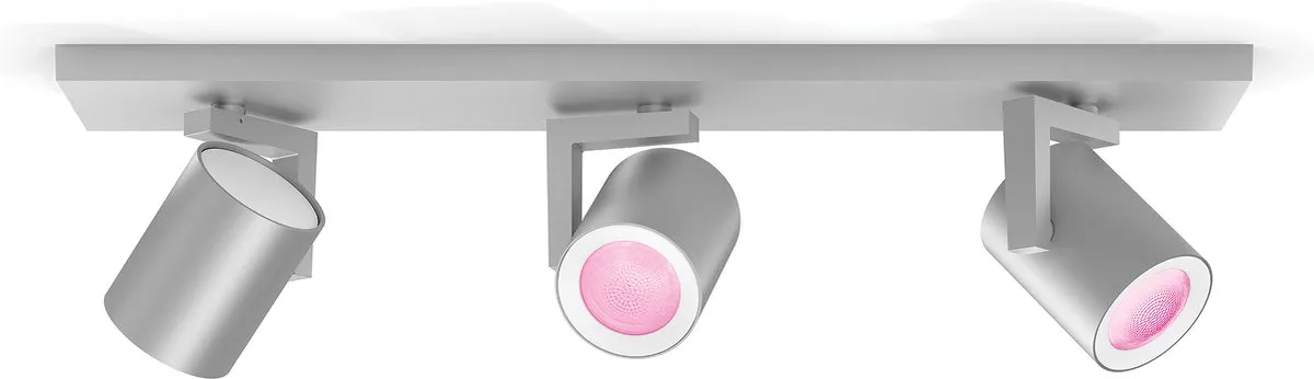 Philips Hue Argenta Opbouwspot GU10 - 3x5,7W - Zilver