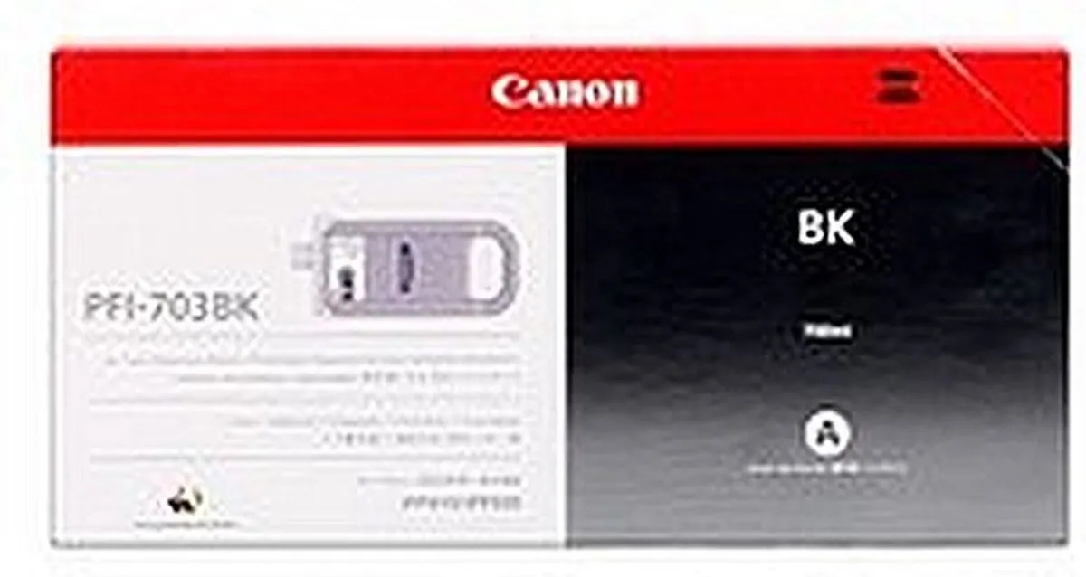 Canon PFI-703BK Inktcartridge - 700ml - Zwart