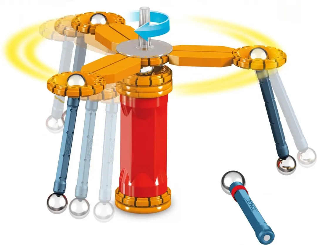 Geomag Mechanica GM720 Magnetische Blokken - 33 Stuks - Blauw - afbeelding 6 van 6