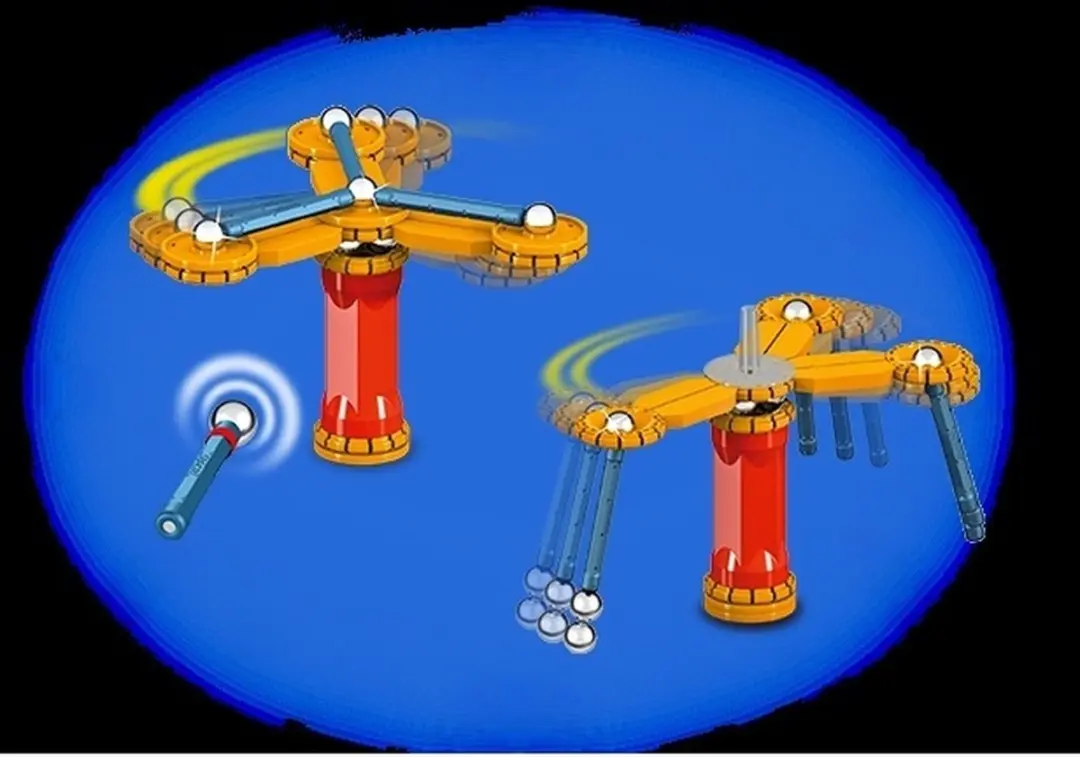 Geomag Mechanica GM720 Magnetische Blokken - 33 Stuks - Blauw
