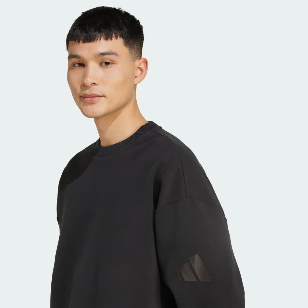 Adidas Soft Lux Sweatshirt KF0485 - Heren XL - Zwart - afbeelding 6 van 6