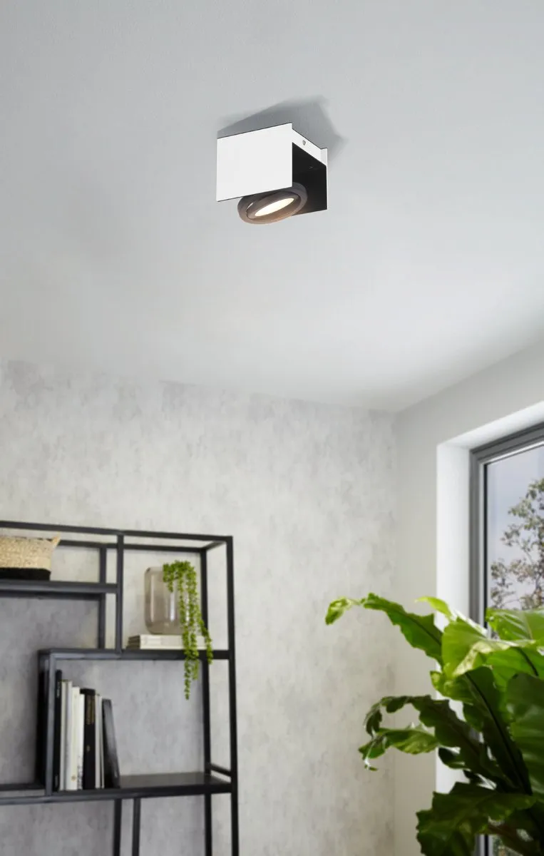 Eglo Vidago LED Plafondlamp 4-lichts - 3000K - Wit/Zwart