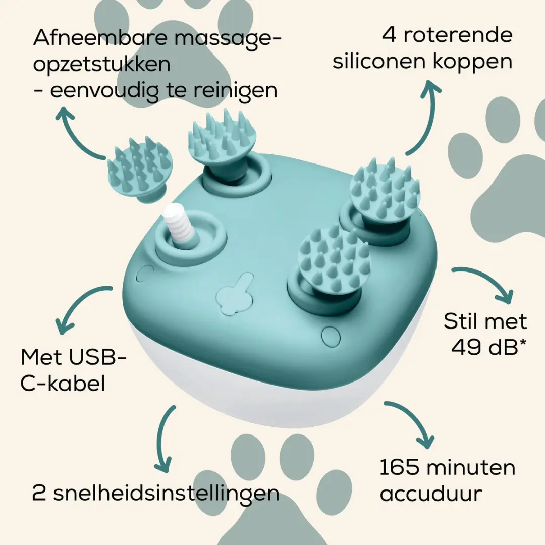 Beurer Buddy Massageapparaat - Honden/Katten Blauw