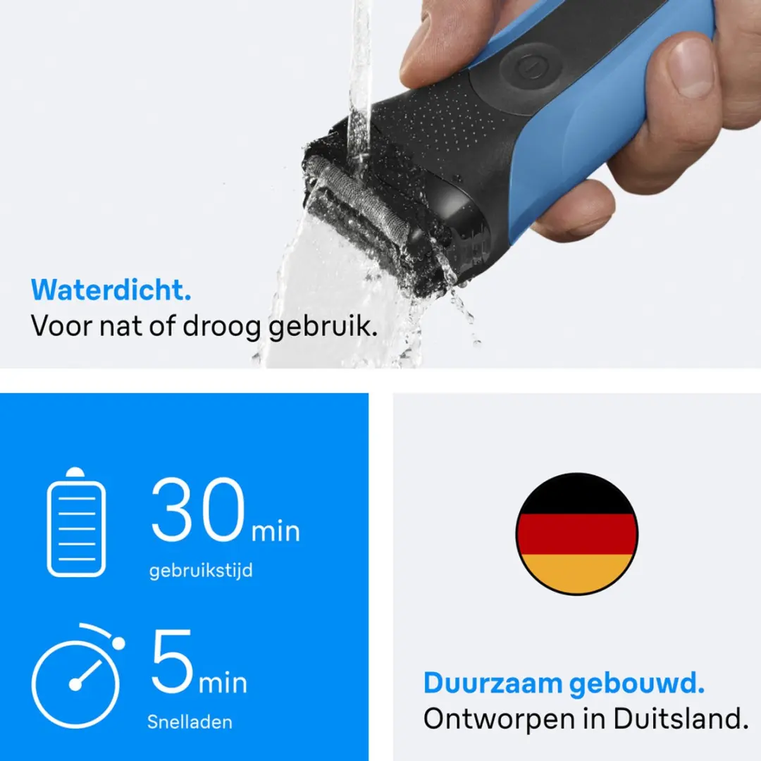 Braun Series 3 310BT Scheerapparaat - Blauw