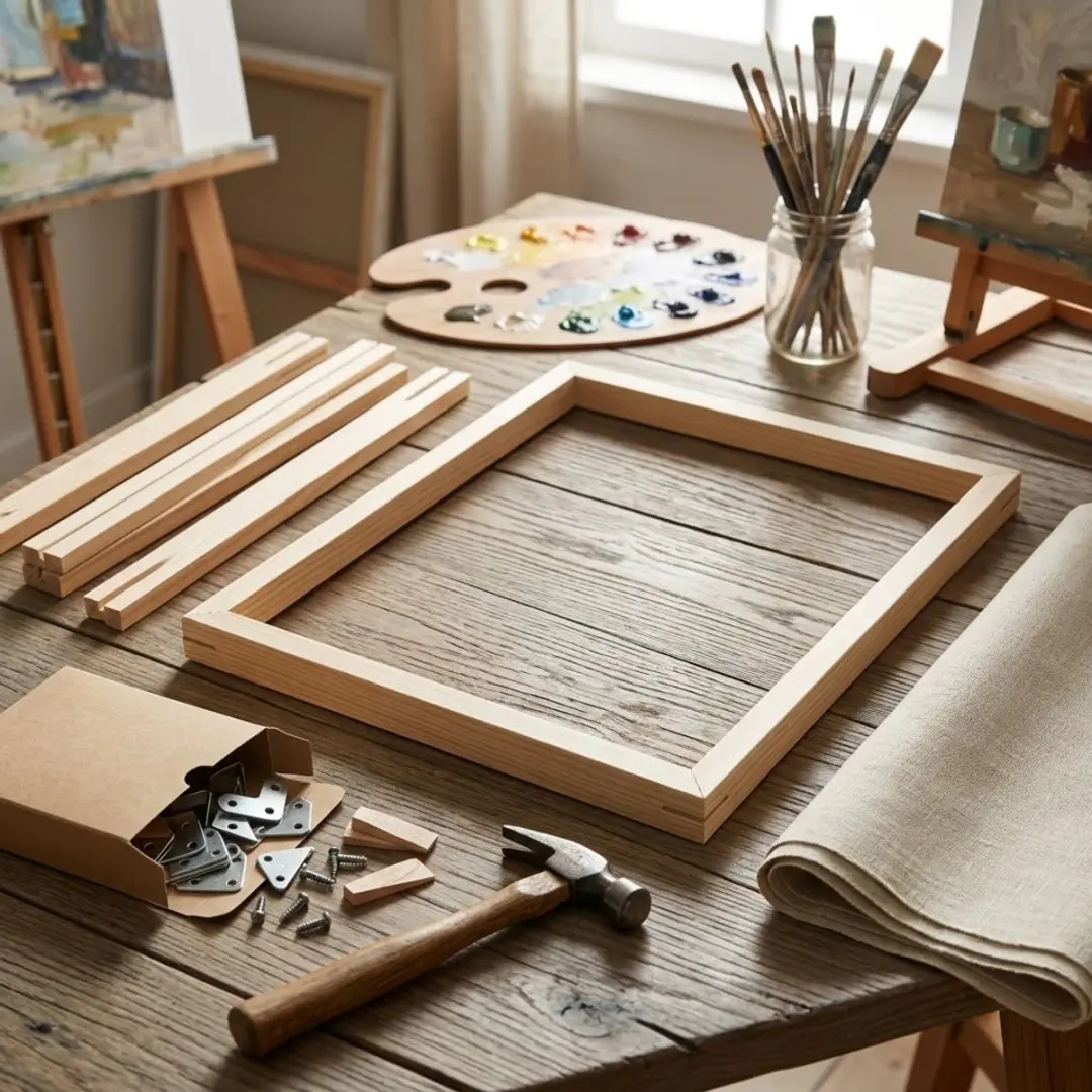 NuveX Houten Spielatten Set 25x25cm - Lichtbruin