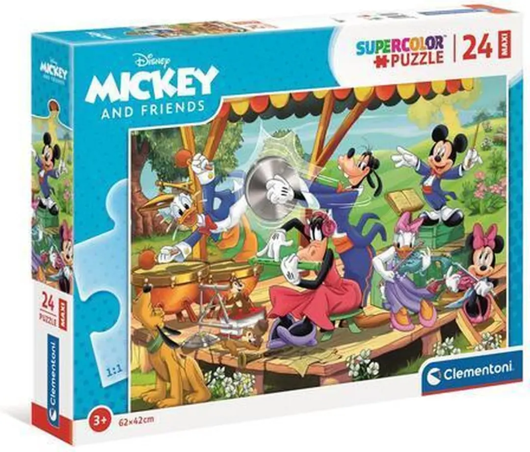 Clementoni Mickey en Vrienden Maxi Puzzel 24 Stuks