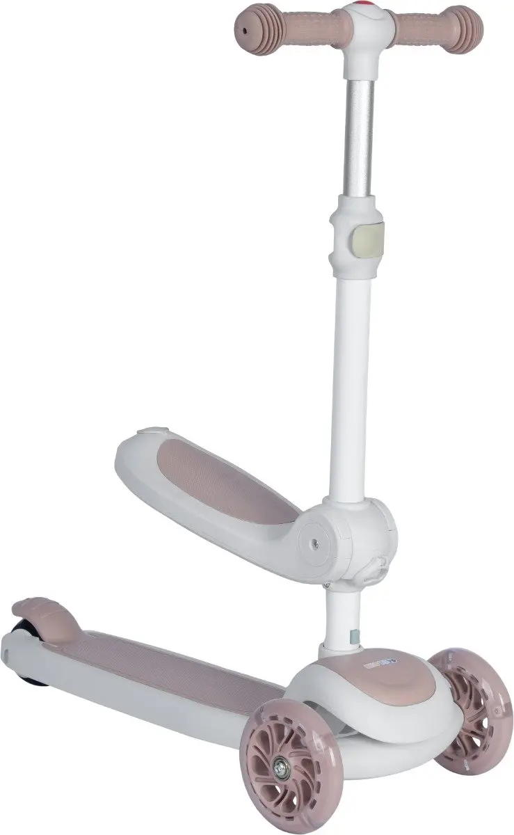 Eco Toys Siem 2-in-1 Step/Loopfiets - Wit/Beige