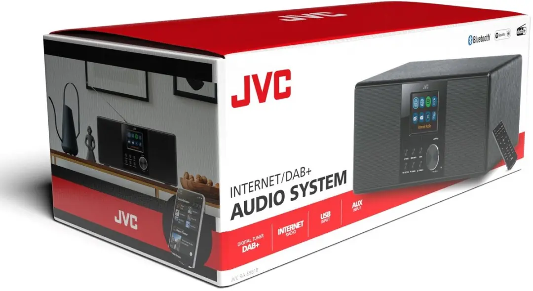JVC RA-E981B Internetradio - DAB+/FM - Bluetooth - Zwart - afbeelding 2 van 6
