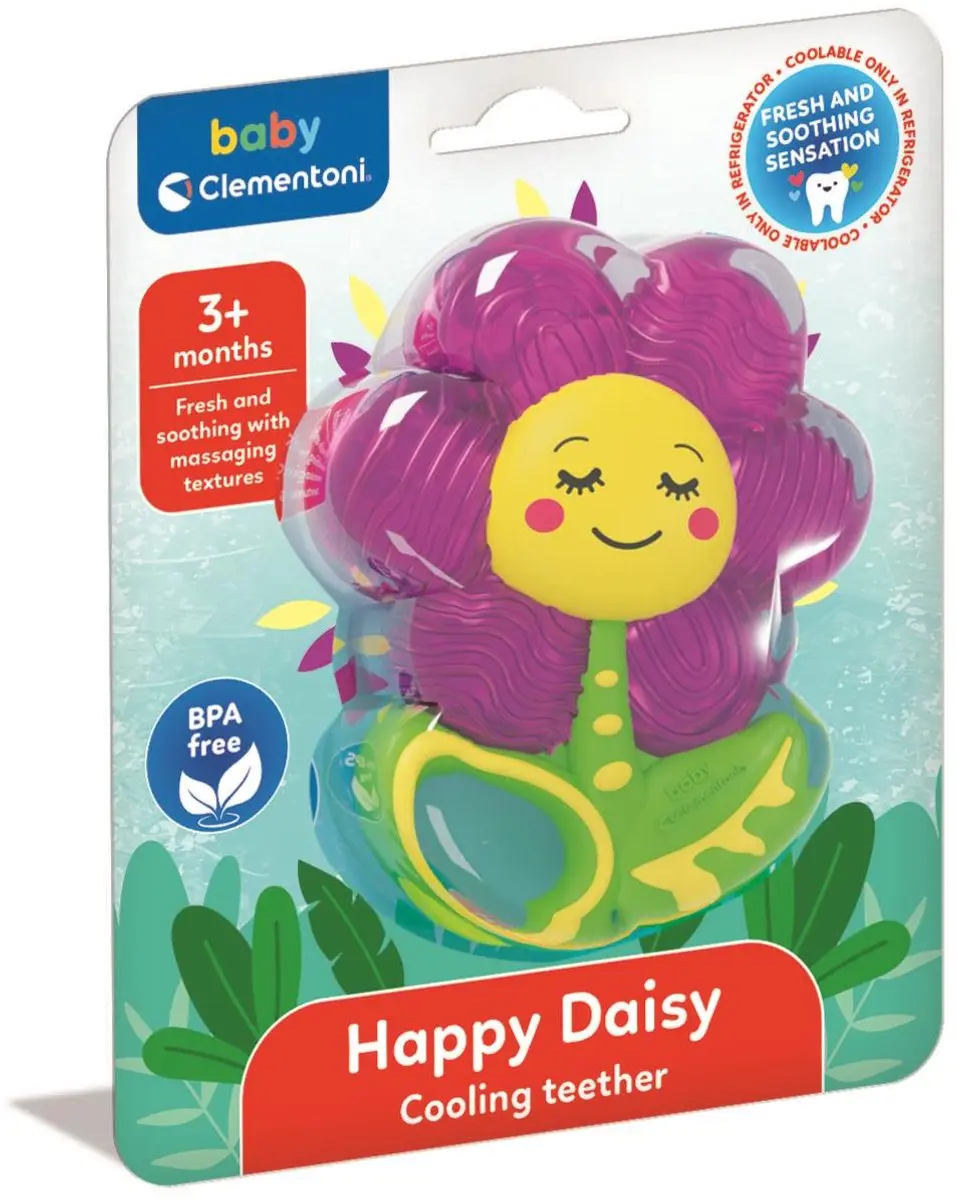 Clementoni Baby Koelbijtring Bloem Sensorisch - Meerkleurig - afbeelding 6 van 6
