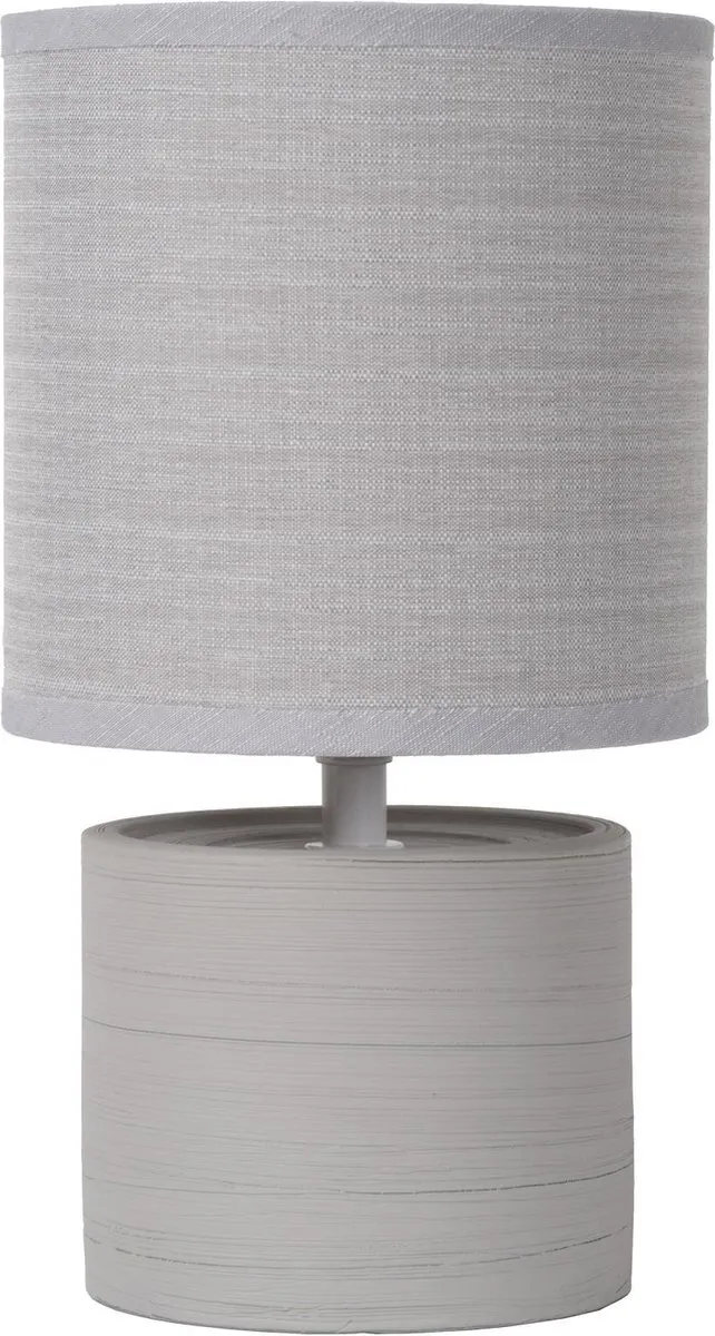Lucide GREASBY Tafellamp - Ø14cm - Grijs