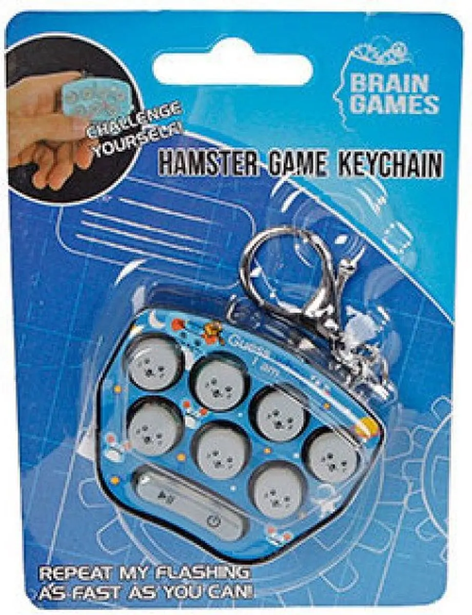 Brain Games Hamster Game Sleutelhanger - Meerkleurig